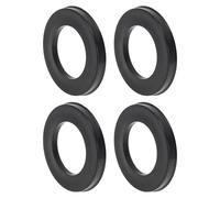 entretoises de roue Anneaux centraux moyeu roue voiture diamètre extérieur 93,1mm intérieur 56,1-69,1mm roues polycarbonate noir arbre central amortisseur 4 pièces(93.1mm-57.1mm)