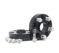 Entretoises De Roue en Alliage D'aluminium CNC 2 Pièces pour Fox pour Golf pour Passat pour Polo 20 25 30 35 50mm PCD 5x100 CB 57.1 Jantes Entretoises(2PCS 20mm Black)