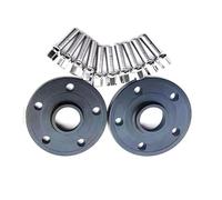 Entretoises de Roue Pour A4 B7 A3 A4 A6 A8 S3 S4 S6 S8 10 Pièces 14x1.5 Boulons À Billes Para 2 Pièces 20mm 5x112 57.1 Entretoises De Roue Élargisseurs de Voie(20mm Black)