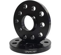 Entretoises de roue TRACER 12119W 15mm anodisées noires - cercle de boulons 100/5+112/5 - trou central 57.1-2 pièces