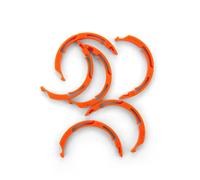 Entretoises de volume Fox Factory Float X2 Clip-in Orange
