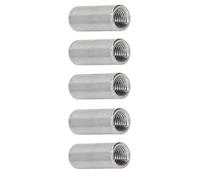 Entretoises en acier inoxydable 304, bague d'espacement de vis en métal, finition unie, entretoise ronde pour vis boulons argent 5 pièces 5pcs M6*12 * 16