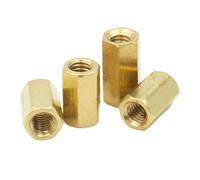 Entretoises hexagonales en laiton, 10 à 50 pièces, M2, M2.5, M3, M4, M5, M6, femelles et femelles, piliers creux(15mm,M2.5 (50PCS))