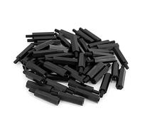 Entretoises hexagonales en nylon noir M6x(5-12)+8mm 50 pièces(M6x8+8mm)