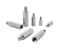 Entretoises hexagonales M2, M2.5, M3, M4, M5 et M6 for carte mère, vis d'espacement en acier inoxydable for rack de carte mère(12mm (10Pcs),M5 (Head 8mm))