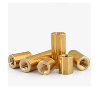 Entretoises rondes en laiton M2.5 M3 M3.5 M4 M5, 10/20 pièces, vis d'espacement, écrou à oreilles, filetage femelle, piliers creux à double passage(10mm,M4-20pcs)