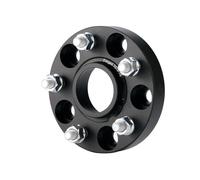 Entretoises Roue Adaptateur D'entretoise De Roue Pour Volvo Pour S60 Alliage D'aluminium PCD 5x108 CB 63.4 M14x 1.5 Résistance De La Vis 12.9 Entretoises Centrées Sur Moyeu(1 piece Black 25mm)