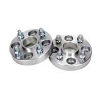 Entretoises Roue Adaptateur D'entretoise Roue 2 Pièces PCD 4x108 CB 63.4mm Pour Ford Fiesta Pour ST Pour Focus Pour Ecosport Ka Ka/Fig Pour Lkon Pour B-max M12XP1.5(2piece 25mm Silver)