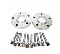 Entretoises roue automobiles Pour BMW E26 E28 E34 E36 E38 E60 Pour X3 Pour X5 2 Pièces Pour X6 Conique Entretoises Roue Voiture Élargisseurs voie auto(15mm silver)