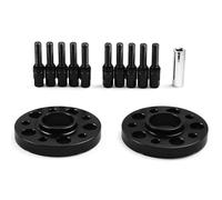 Entretoises roue automobiles Pour BMW Pour X5 Pour X1 G05 Pour X7 Pour X3 G07 Moyeu Alésage Centré Entretoises Boulons Coniques Boulons À Billes Élargisseurs voie auto(Black bolts)