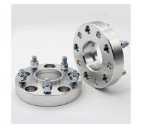 Entretoises roue automobiles Pour Jeep Pour Cherokee Pour Liberty Pour Renegade Pour Dodge Dart Pour Fiat 500X PCD 5x110 CB 65,1 Mm Entretoise Roue(2PCS 30mm Silver)