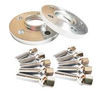Entretoises Roue Pour Glof Pour GTI Entretoises Roue 6061-T6 15 Mm 5 X 112 Mm 57,1 Mm Avec Alésage Central Extension 45 Mm Forme Boule 14 X 1,5 Mm(15mm silver bolts)