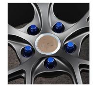 Entretoises Roues Écrou Antivol Léger Roue Forgée 16/20 Pièces Alliage D'aluminium M12 * 1.5 M12x1.25 7075 Adapté Pour Subaru(20pcs blue,M12x1.25)