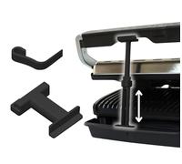Entretoises V3 pour Tefal/Rowenta Optigrill Elite/Elite XL + clip de verrouillage + rallonge | Les accessoires Optigrill XL permettent une distance parfaite et un résultat de cuisson optimal
