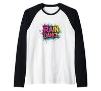 Entrez dans le bonheur avec cette danse de pluie amusante Manche Raglan