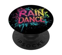 Entrez dans le bonheur avec cette danse de pluie amusante PopSockets PopGrip Adhésif