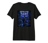 Entrez si Vous osez Effrayant Loup Maison hantée Halloween T-Shirt Haut de Gamme