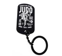 ENTROPIJA Porte-clés Judo Courage Honor Faith Power gravé au laser Art classique Noir, Noir , taille unique