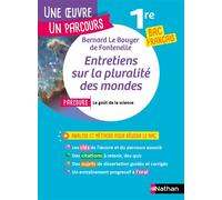 Fontenelle – Entretiens sur la pluralité des mondes – Analyse Bac Français 1re – Broché
