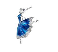 Entwicklt Épingles De Sûreté, Broche De Fille De Papillon Bleu Délicat De Mode Vintage Chic Pour Les Femmes, Accessoires De Bijoux Tout-Match Pour Femmes Pour Vêtements Robe De Bureau De Fête, C