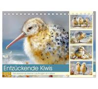 Entzückende Kiwis. Neuseelands kleiner Laufvogel am Meer (Tischkalender 2027 DIN A5 quer), CALVENDO Monatskalender: Zauberhafte Bilder mit süßen Kiwis an der Küste