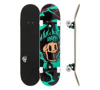 Enuff Pyro III Skateboard complet avec plateau en érable 7 plis et composants de qualité supérieure : Decade Pro Trucks, roues XX Anniversary de 53 mm, roulements ABEC-9, bande antidérapante Skull