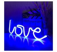 ENUOLI Applique murale néon avec inscription « Love » - Fonctionne avec USB et piles - Pour chambre à coucher, fête, Noël, décoration de mariage