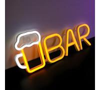 ENUOLI Bar Neon Signs, USB ou 3-AA Battery Powered Beer Neon Light LED Veilleuses Décoration Filles Chambre Décoration Murale Enfants Cadeau D'anniversaire Fête De Mariage Bar Fournitures Cadeaux D'a