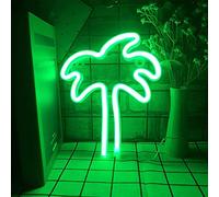ENUOLI palmier noix de noix de coco de noix de coco de noix de noix de noix de noix de noix de nuit vert foncé neon signe USB & batterie suspendue pendu neon signe pour anniversaire fête de noël cham