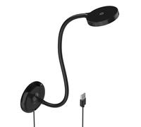 ENUOTEK Applique Murale Chambre LED, Liseuse Lampe de Lecture Noire Dimmable, Couleurs de Lumière 3000K 4000K 5000K, Lampe de Chevet Murale avec Base et Câble USB, Fonction de Mémoire