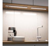 ENUOTEK Lampe de Placard avec Détecteur de Mouvement 30cm, Réglette LED Cuisine avec Gradation Continue, 5W 400Lm LED Cuisine Sous Meuble avec 5 Couleurs de Lumière (Lot de 2)