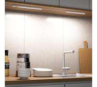 ENUOTEK Lampe de Placard avec Détecteur de Mouvement 30cm | Réglette LED Cuisine, Gradation Continue, 5W 400Lm, 5 Couleurs de Lumière, Lot de 2