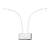 ENUOTEK Lampes Appliques de Lecture Chevet LED, Lampe Liseuse Murale Dimmable Tactile LED Blanche sur Prise de Courant, 4W 350Lm Eclairage Blanc Neutre 4000K, 3X Niveaux de Luminosité, 2 Pack