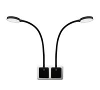ENUOTEK Lampes Appliques Veilleuse Lecture Chevet Murale LED Noir Lot de 2