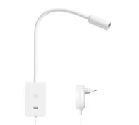 ENUOTEK Liseuse Lampe de Lecture Gradable, 4W Lampes de Chevet Chambre LED Avec Port de Sortie USB, Murale Chambre Lumière Blanche Neutre 4000K, Applique Liseuseau Lit Livre, Col de Cygne Flexible