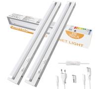 ENUOTEK Réglette LED Cuisine Sous Meuble 2pcs, 545MM Eclairage Sous Meuble, Barre LED Lumineuse 3 Couleurs de Lumière Réglables 3000K-4000K-6500K, 8W 750Lm, Pour la Cuisine, la Salle de Bains