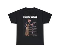 ENURLS Cheap Trick Rick Nielson and His 5 Neck Guitar Men's Short Sleeve T Shirt BlackXXX-LargeBlack3XL