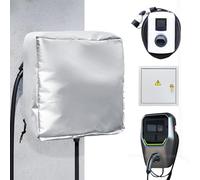 ENUTROF Protection Borne de Recharge Wallbox 40x40x20cm Toit en Tissu | Housse Voiture Electrique Extérieur pour Électrique Chargeur Contre les Intempéries Station Bache Soleil Anti UV d’une