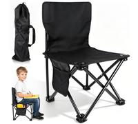 ENUTROF Tabouret Pliant Camping de Siege Portable Leger Pliante Pliable | Petit Ultra Léger Chaise Plage Noire Solide Aktive pour Jardinage Parcs Plein Air Voyage Pique-Nique Randonnée Pêche BBQ Noir
