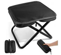 ENUTROF Tabouret Pliant Camping de Siege Portable Leger Pliante Pliable | Petit Ultra Léger Mini Chaise Plage Noire Solide Aktive pour Jardinage Parcs Plein Air Voyage Pique-Nique Randonnée Pêche BBQ