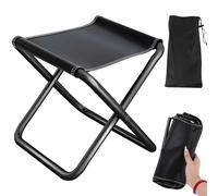 ENUTROF Tabouret Pliant Camping de Siege Portable Leger Pliante Pliable | Petit Ultra Léger Mini Chaise Plage Noire Solide Aktive pour Jardinage Parcs Plein Air Voyage Pique-Nique Randonnée Pêche BBQ