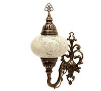 Enva Applique murale turque marocaine mosaïque multicolore grand globe