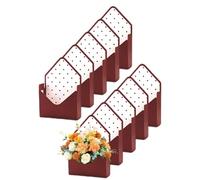 Envelope Flower Box - 35cm Foldable Romantic Gift | Paper Material Floral Arrangement Box, 10-Piece Packaging Set for Wife Girlfriend Roses Carnations Birthday Graduation Wedding Party