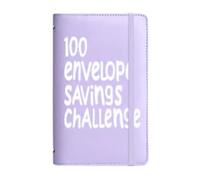Envelope Money Saving Book | Budgeting Planner - 100 jours Tracker Planner To Save 5050 Dollars for Men Women Adults Children School