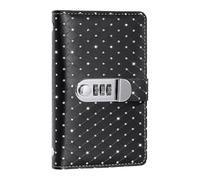 Envelope Savings Challenge Book avec 100 enveloppes - Cadenas | Livre de ménage avec cadenas à mot de passe pour adultes, famille, maison, bureau, voyage, noir