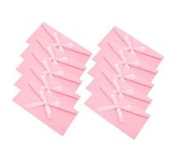 Enveloppe 10 Pièces D’invitation à Nœud en Papier Kraft Rose