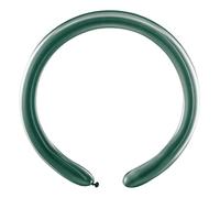 Enveloppe 100 ballons modelables en latex naturel Premium Quality D4 (Ø 5 cm / 2"), vert métallisé