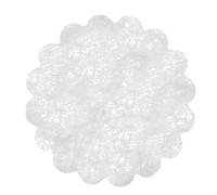 Enveloppe 100 décorations tnt effet tissu Flower Poly Lab (Ø 24 cm), gris pastel