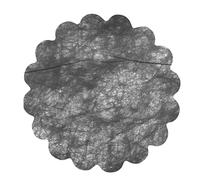 Enveloppe 100 décorations tnt effet tissu Flower Poly Lab (Ø 24 cm) Noir