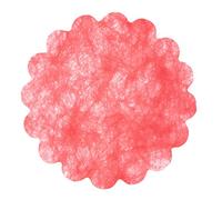 Enveloppe 100 décorations tnt effet tissu Flower Poly Lab (Ø 24 cm), rouge
